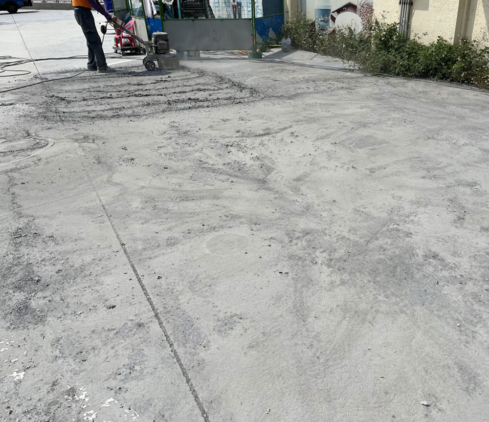 頂樓PU防水層刨除